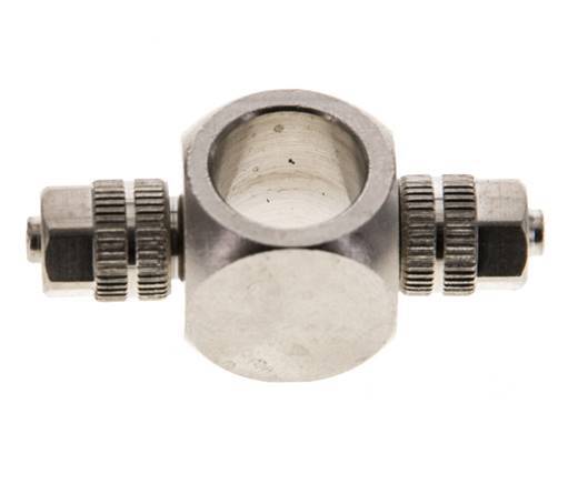 4.3x3 & G1/8" Vernikkeld Messing Banjo T-Opsteekkoppeling