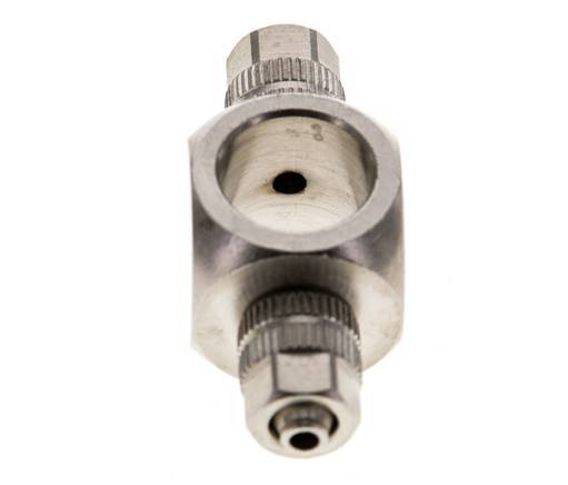 4.3x3 & G1/8" Vernikkeld Messing Banjo T-Opsteekkoppeling