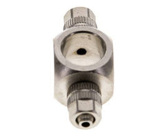 4.3x3 & G1/8" Vernikkeld Messing Banjo T-Opsteekkoppeling