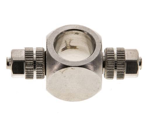 4.3x3 & G1/8" Vernikkeld Messing Banjo T-Opsteekkoppeling