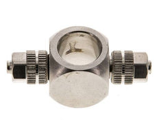 4.3x3 & G1/8" Vernikkeld Messing Banjo T-Opsteekkoppeling