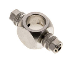 4.3x3 & G1/8" Vernikkeld Messing Banjo T-Opsteekkoppeling