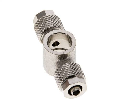6x4 & G1/8'' Vernikkeld Messing T-Banjobout Opsteekkoppeling [2 Stuks]