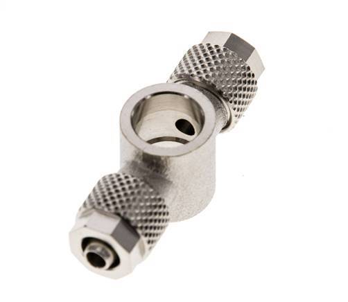 6x4 & G1/8'' Vernikkeld Messing T-Banjobout Opsteekkoppeling [2 Stuks]