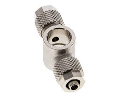 6x4 & G1/8'' Vernikkeld Messing T-Banjobout Opsteekkoppeling [2 Stuks]