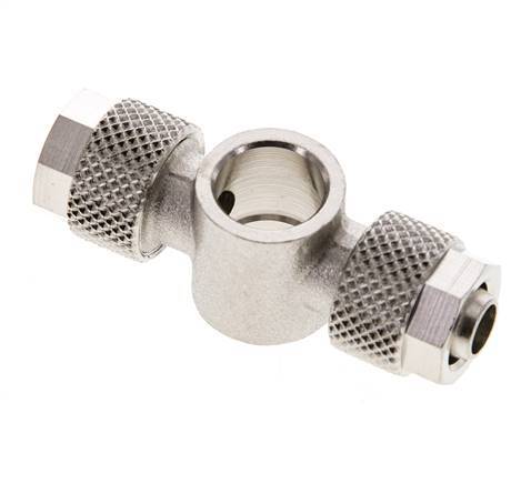 8x6 & G1/8'' Vernikkeld Messing T-Banjobout Opsteekkoppeling [2 Stuks]