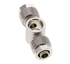 8x6 & G1/8'' Vernikkeld Messing T-Banjobout Opsteekkoppeling [2 Stuks]