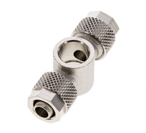 8x6 & G1/8'' Vernikkeld Messing T-Banjobout Opsteekkoppeling [2 Stuks]