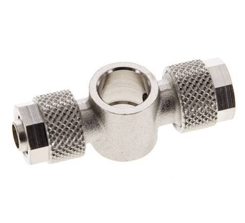 8x6 & G1/8'' Vernikkeld Messing T-Banjobout Opsteekkoppeling [2 Stuks]