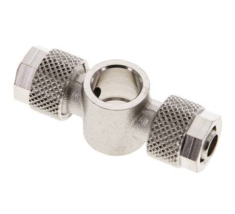 8x6 & G1/8'' Vernikkeld Messing T-Banjobout Opsteekkoppeling [2 Stuks]