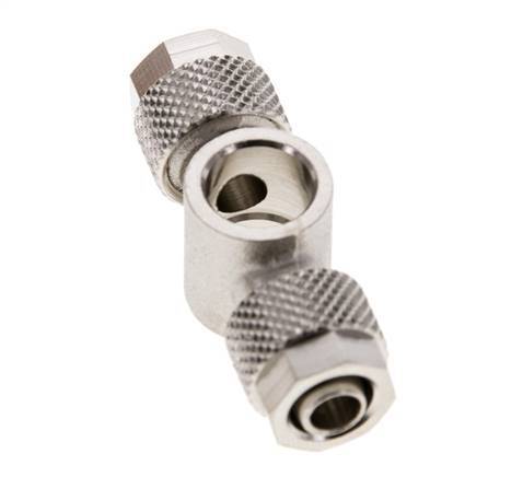 8x6 & G1/8'' Vernikkeld Messing T-Banjobout Opsteekkoppeling [2 Stuks]