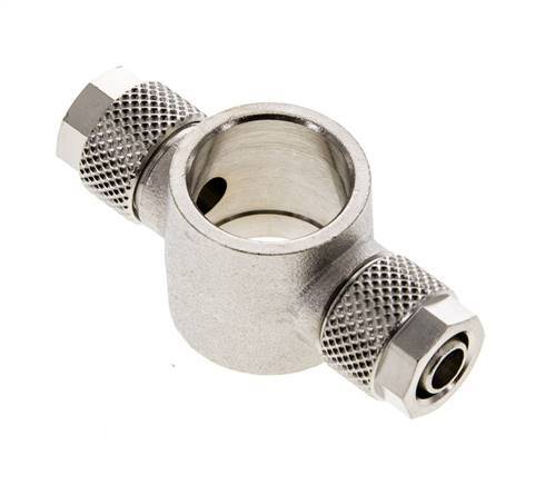 8x6 & G3/8'' Vernikkeld Messing Banjo T-Opsteekkoppeling