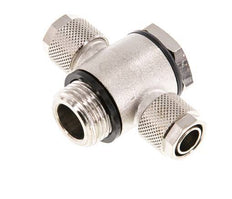 12x10 & G1/2'' Vernikkeld Messing Banjo Tee Opsteek Fitting met O-ring [5 stuks].