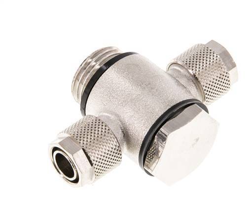 12x10 & G1/2'' Vernikkeld Messing Banjo Tee Opsteek Fitting met O-ring [5 stuks].