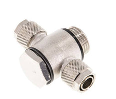 12x10 & G1/2'' Vernikkeld Messing Banjo Tee Opsteek Fitting met O-ring [5 stuks].