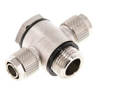 12x10 & G1/2'' Vernikkeld Messing Banjo Tee Opsteek Fitting met O-ring [5 stuks].