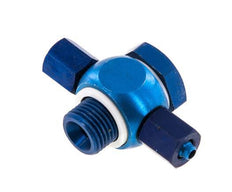 4.3x3 & G1/8" Aluminium Banjo Tee Opsteek Fitting Buitendraad met O-ring [10 stuks]