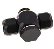 17.6x13 & G1/2'' Aluminum Banjo Tee Push-on Fitting with Male Threads with O-ring [5 Pieces]