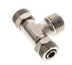 12x10 & R1/2'' Vernikkeld Messing T-Opsteekkoppeling Buitendraad
