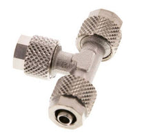 6x4 Vernikkeld Messing T-Opsteekkoppeling [2 Stuks]
