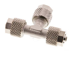 6x4 Vernikkeld Messing T-Opsteekkoppeling [2 Stuks]