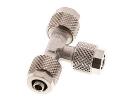6x4 Vernikkeld Messing T-Opsteekkoppeling [2 Stuks]