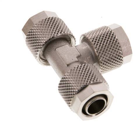 10x8 Vernikkeld Messing T-Opsteekkoppeling [2 Stuks]