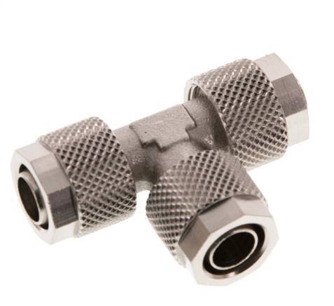 10x8 Vernikkeld Messing T-Opsteekkoppeling [2 Stuks]