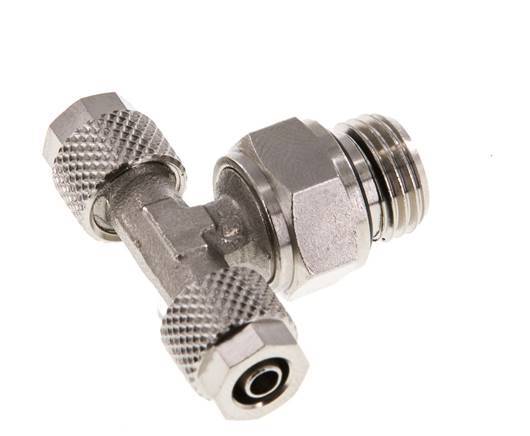 6x4 & G1/4'' Vernikkeld Messing T-Opsteekkoppeling Buitendraad [2 Stuks]