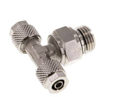 6x4 & G1/4'' Vernikkeld Messing T-Opsteekkoppeling Buitendraad [2 Stuks]