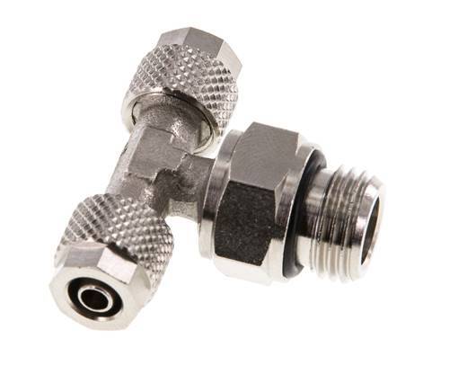6x4 & G1/4'' Vernikkeld Messing T-Opsteekkoppeling Buitendraad [2 Stuks]