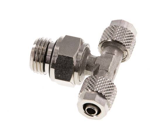 6x4 & G1/4'' Vernikkeld Messing T-Opsteekkoppeling Buitendraad [2 Stuks]