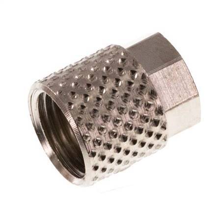 6x4 M8x0.75mm Wartelmoer Vernikkeld Messing [20 Stuks]