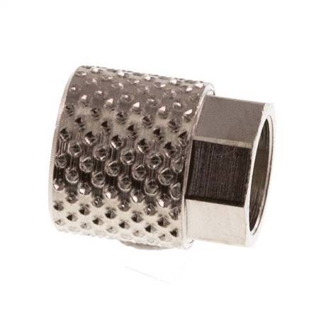 6x4 M8x0.75mm Wartelmoer Vernikkeld Messing [20 Stuks]