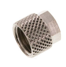 6x4mm (M10x1) Nickel-plated Brass Union Nut [20 Pieces]