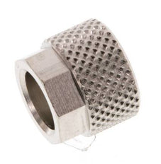 8x6 M12x1mm Wartelmoer Vernikkeld Messing [20 Stuks]