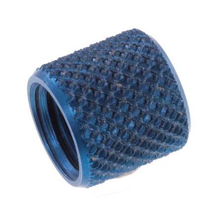 6x4 M8x1mm Union Nut Aluminium [10 Stuks]