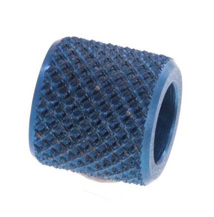 6x4 M8x1mm Union Nut Aluminium [10 Stuks]