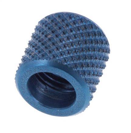 6x4 M8x1mm Union Nut Aluminium [10 Stuks]