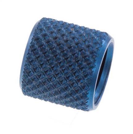 6x4 M8x1mm Union Nut Aluminium [10 Stuks]