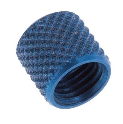 6x4 M8x1mm Union Nut Aluminium [10 Stuks]