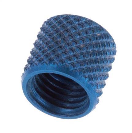 6x4 M8x1mm Union Nut Aluminium [10 Stuks]