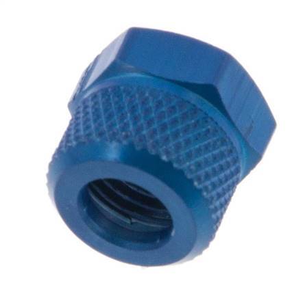 6x4 M10x1mm Union Nut Aluminium [10 Stuks]