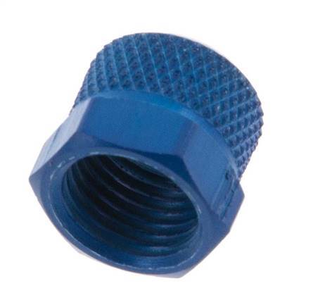6x4 M10x1mm Union Nut Aluminium [10 Stuks]