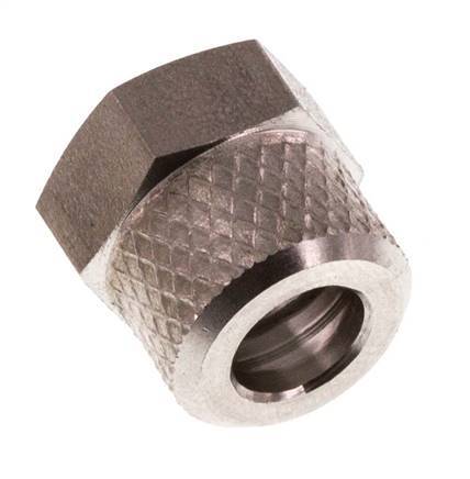 6x4 M10x1mm Union Nut RVS [2 Stuks]