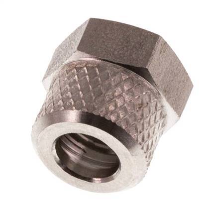 6x4 M10x1mm Union Nut RVS [2 Stuks]