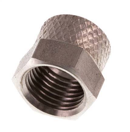 6x4 M10x1mm Union Nut RVS [2 Stuks]