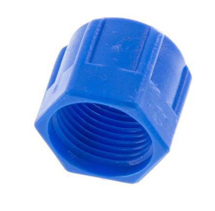 8x6 M12x1mm Union Nut PVC [50 Stuks]