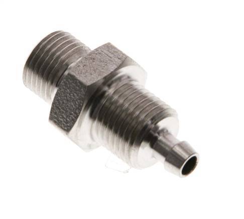 6x4 & G1/8'' RVS 1.4571 Rechte Opsteekkoppeling Buitendraad