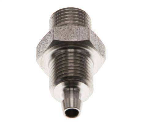 6x4 & G1/8'' RVS 1.4571 Rechte Opsteekkoppeling Buitendraad